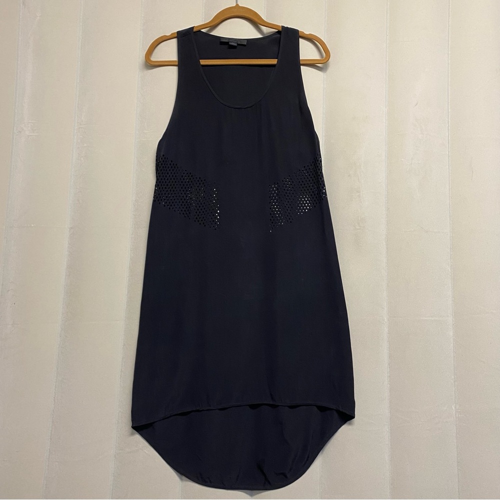 Alexander Wang Women’s Dress Size 6 100% Silk Racerback Laser Cutouts Whimsigoth